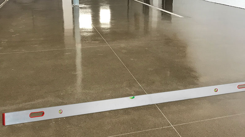 concrete floor leveling and sloping